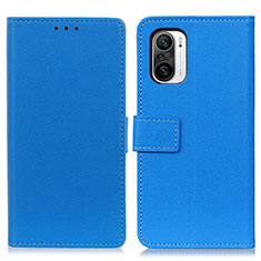Leather Case Stands Flip Cover Holder M08L for Xiaomi Mi 11X Pro 5G Blue