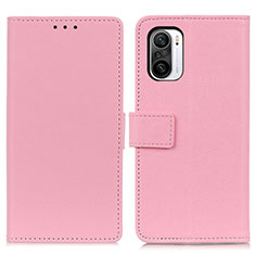 Leather Case Stands Flip Cover Holder M08L for Xiaomi Mi 11X Pro 5G Pink