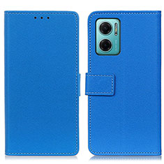 Leather Case Stands Flip Cover Holder M08L for Xiaomi Redmi 10 Prime Plus 5G Blue