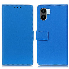 Leather Case Stands Flip Cover Holder M08L for Xiaomi Redmi A1 Blue