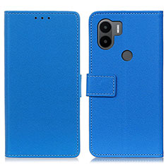 Leather Case Stands Flip Cover Holder M08L for Xiaomi Redmi A1 Plus Blue