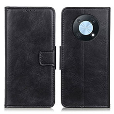 Leather Case Stands Flip Cover Holder M09L for Huawei Nova Y90 Black