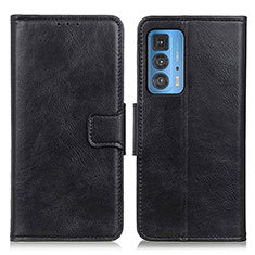 Leather Case Stands Flip Cover Holder M09L for Motorola Moto Edge 20 Pro 5G Black