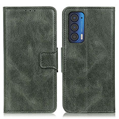 Leather Case Stands Flip Cover Holder M09L for Motorola Moto Edge (2021) 5G Green