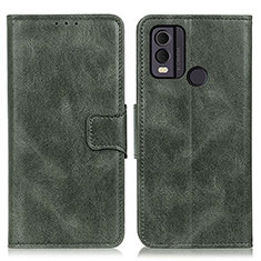 Leather Case Stands Flip Cover Holder M09L for Nokia C22 Green