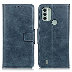 Leather Case Stands Flip Cover Holder M09L for Nokia C31 Blue