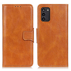 Leather Case Stands Flip Cover Holder M09L for Nokia G100 Brown