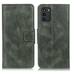 Leather Case Stands Flip Cover Holder M09L for Nokia G100 Green