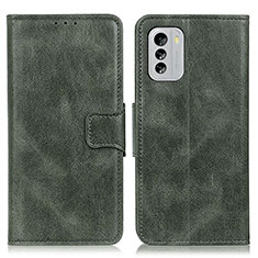 Leather Case Stands Flip Cover Holder M09L for Nokia G60 5G Green