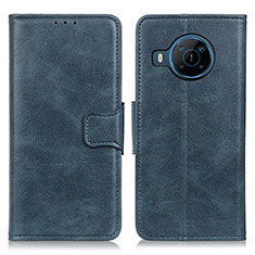 Leather Case Stands Flip Cover Holder M09L for Nokia X100 5G Blue