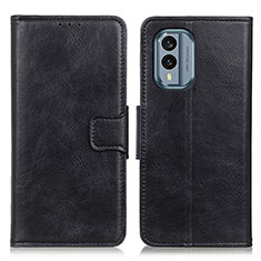 Leather Case Stands Flip Cover Holder M09L for Nokia X30 5G Black