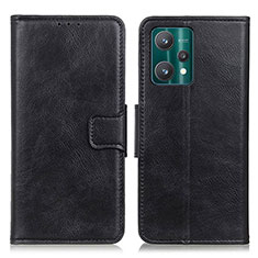 Leather Case Stands Flip Cover Holder M09L for Realme 9 Pro+ Plus 5G Black