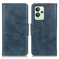 Leather Case Stands Flip Cover Holder M09L for Realme GT2 Pro 5G Blue
