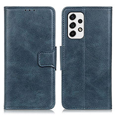 Leather Case Stands Flip Cover Holder M09L for Samsung Galaxy A53 5G Blue