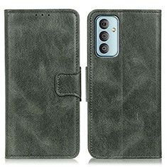 Leather Case Stands Flip Cover Holder M09L for Samsung Galaxy F23 5G Green