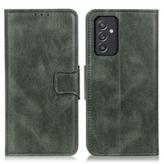 Leather Case Stands Flip Cover Holder M09L for Samsung Galaxy Quantum2 5G Green