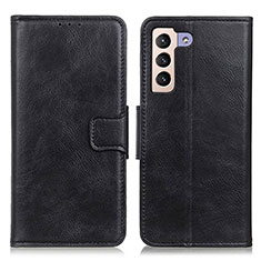 Leather Case Stands Flip Cover Holder M09L for Samsung Galaxy S21 5G Black