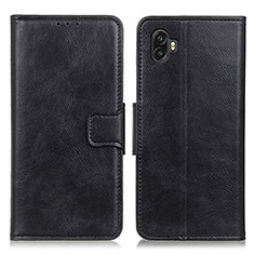 Leather Case Stands Flip Cover Holder M09L for Samsung Galaxy Xcover Pro 2 5G Black