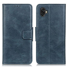 Leather Case Stands Flip Cover Holder M09L for Samsung Galaxy Xcover Pro 2 5G Blue