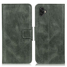 Leather Case Stands Flip Cover Holder M09L for Samsung Galaxy Xcover Pro 2 5G Green