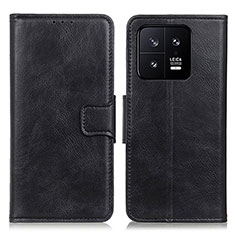 Leather Case Stands Flip Cover Holder M09L for Xiaomi Mi 13 Pro 5G Black