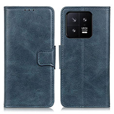 Leather Case Stands Flip Cover Holder M09L for Xiaomi Mi 13 Pro 5G Blue