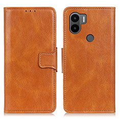 Leather Case Stands Flip Cover Holder M09L for Xiaomi Redmi A1 Plus Brown
