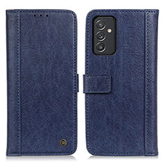 Leather Case Stands Flip Cover Holder M10L for Samsung Galaxy A05s Blue