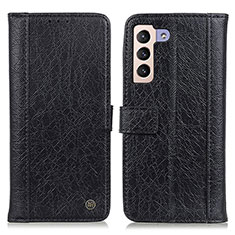 Leather Case Stands Flip Cover Holder M10L for Samsung Galaxy S23 Plus 5G Black