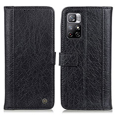Leather Case Stands Flip Cover Holder M10L for Xiaomi Redmi Note 11S 5G Black