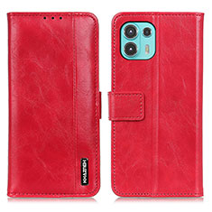 Leather Case Stands Flip Cover Holder M11L for Motorola Moto Edge 20 Lite 5G Red
