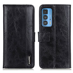 Leather Case Stands Flip Cover Holder M11L for Motorola Moto Edge 20 Pro 5G Black