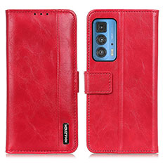 Leather Case Stands Flip Cover Holder M11L for Motorola Moto Edge 20 Pro 5G Red