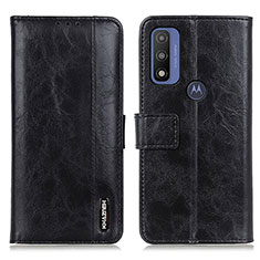 Leather Case Stands Flip Cover Holder M11L for Motorola Moto G Pure Black