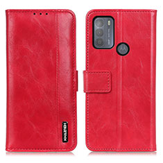 Leather Case Stands Flip Cover Holder M11L for Motorola Moto G50 Red