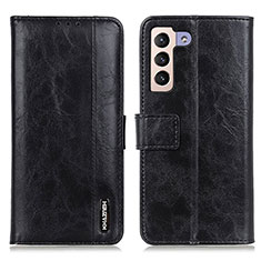 Leather Case Stands Flip Cover Holder M11L for Samsung Galaxy S24 Plus 5G Black