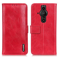 Leather Case Stands Flip Cover Holder M11L for Sony Xperia PRO-I Red