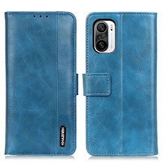 Leather Case Stands Flip Cover Holder M11L for Xiaomi Mi 11X Pro 5G Blue