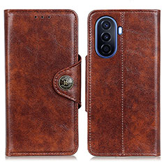 Leather Case Stands Flip Cover Holder M12L for Huawei Enjoy 50 Brown