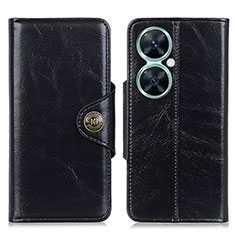 Leather Case Stands Flip Cover Holder M12L for Huawei Nova 11i Black