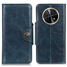 Leather Case Stands Flip Cover Holder M12L for Huawei Nova Y91 Blue