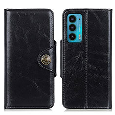 Leather Case Stands Flip Cover Holder M12L for Motorola Moto Edge 20 5G Black