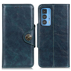 Leather Case Stands Flip Cover Holder M12L for Motorola Moto Edge S Pro 5G Blue