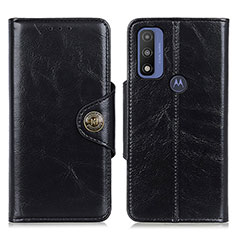 Leather Case Stands Flip Cover Holder M12L for Motorola Moto G Pure Black