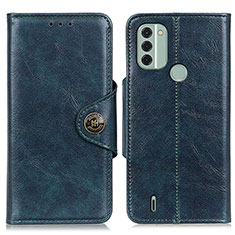 Leather Case Stands Flip Cover Holder M12L for Nokia C31 Blue