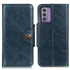 Leather Case Stands Flip Cover Holder M12L for Nokia G42 5G Blue