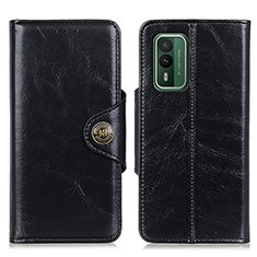 Leather Case Stands Flip Cover Holder M12L for Nokia XR21 Black