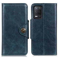 Leather Case Stands Flip Cover Holder M12L for Realme 8s 5G Blue