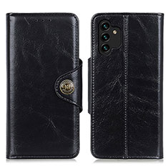Leather Case Stands Flip Cover Holder M12L for Samsung Galaxy A04s Black