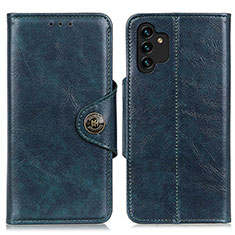 Leather Case Stands Flip Cover Holder M12L for Samsung Galaxy A13 5G Blue